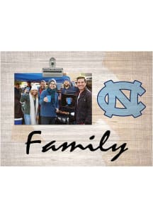 North Carolina Tar Heels Family Burlap Clip Picture Frame