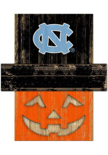 North Carolina Tar Heels Pumpkin Head Sign