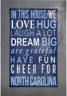 North Carolina Tar Heels In This House Picture Frame