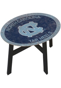 North Carolina Tar Heels Distressed Side Blue End Table