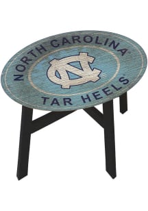 North Carolina Tar Heels Logo Heritage Side Blue End Table