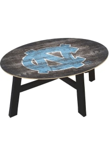 North Carolina Tar Heels Distressed Wood Blue Coffee Table