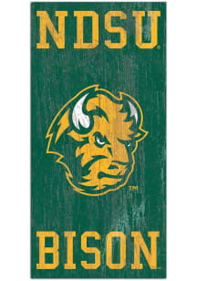 North Dakota State Bison Heritage Logo 6x12 Sign
