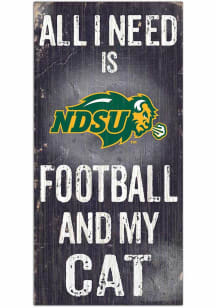 North Dakota State Bison Football and My Cat Sign