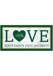 North Dakota State Bison Love 6x12 Sign
