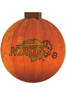 North Dakota State Bison Halloween Pumpkin Sign