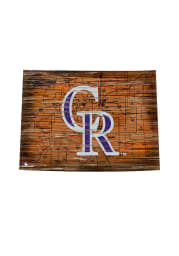 Colorado Rockies Distressed State 24 Inch Sign