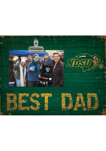 North Dakota State Bison Best Dad Clip Picture Frame