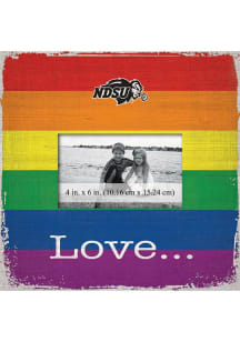 North Dakota State Bison Love Pride Picture Frame