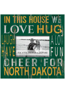 North Dakota State Bison In This House 10x10 Picture Frame