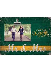 North Dakota State Bison Mr and Mrs Clip Picture Frame