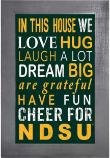 North Dakota State Bison In This House Picture Frame