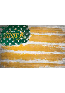 North Dakota State Bison Flag 17x26 Sign