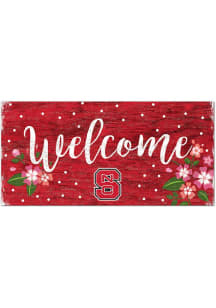 NC State Wolfpack Welcome Floral Sign