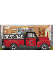 NC State Wolfpack Best Dad Truck Sign