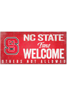 NC State Wolfpack Fans Welcome 6x12 Sign