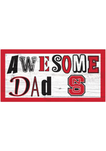 NC State Wolfpack Awesome Dad Sign