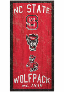 NC State Wolfpack Heritage 6x12 Sign