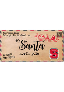 NC State Wolfpack To Santa Sign