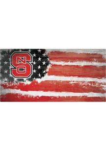 NC State Wolfpack Flag 6x12 Sign