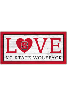 NC State Wolfpack Love 6x12 Sign