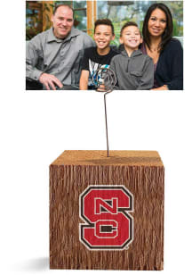 NC State Wolfpack Block Spiral Photo Holder Red Desk Accessory