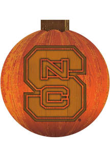 NC State Wolfpack Halloween Pumpkin Sign