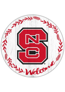 NC State Wolfpack Welcome Circle Sign