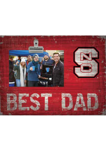 NC State Wolfpack Best Dad Clip Picture Frame
