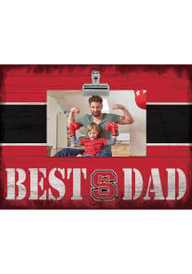 NC State Wolfpack Best Dad Clip Picture Frame
