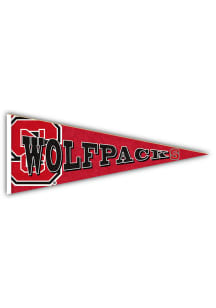 NC State Wolfpack Wood Pennant Sign