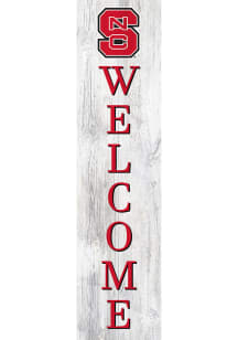 NC State Wolfpack 24 Inch Welcome Leaner Sign