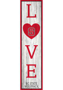 NC State Wolfpack 24 Inch Love Leaner Sign