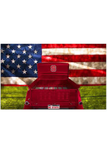 NC State Wolfpack Patriotic Retro Truck Sign