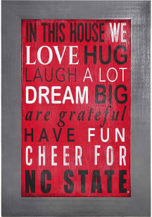 NC State Wolfpack In This House Picture Frame