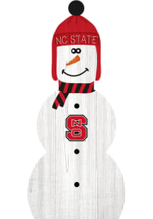NC State Wolfpack Snowman Leaner Sign