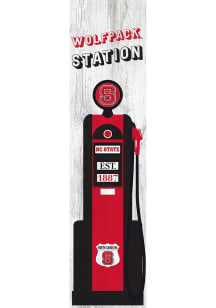 NC State Wolfpack Retro Pump Leaner Sign
