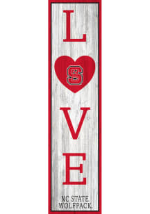 NC State Wolfpack 48 Inch Love Leaner Sign