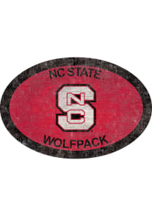 NC State Wolfpack 46 Inch Oval Team Sign