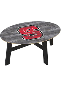 NC State Wolfpack Distressed Wood Red Coffee Table