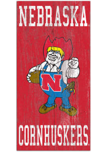 Nebraska Cornhuskers Heritage Logo 6x12 Sign