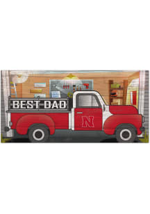 Nebraska Cornhuskers Best Dad Truck Sign