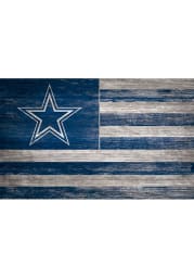 Dallas Cowboys Distressed Flag 11x19 Sign