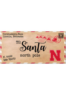 Red Nebraska Cornhuskers To Santa Decor