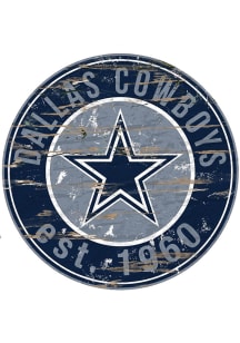 Dallas Cowboys Established Date Circle 24 Inch Sign