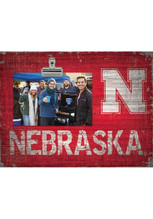 Nebraska Cornhuskers Team Clip Picture Frame