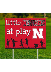 Nebraska Cornhuskers Little Fans at Play Yard Sign