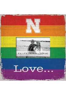 Nebraska Cornhuskers Love Pride Picture Frame