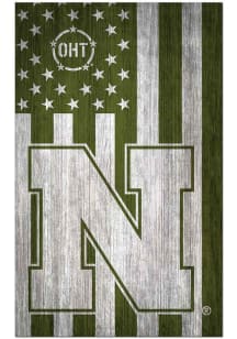 Nebraska Cornhuskers 11x19 OHT Military Flag Sign