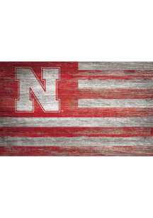 Nebraska Cornhuskers Distressed Flag Picture Frame